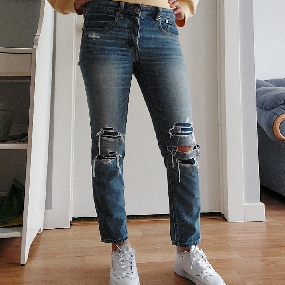 American Eagle Jeans, model: Boy crop